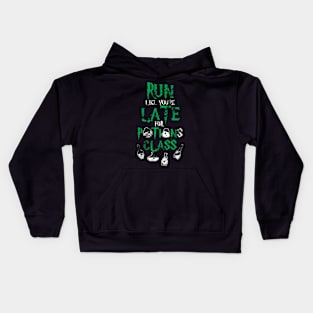 Run Like You're Late For Potions Class Kids Hoodie